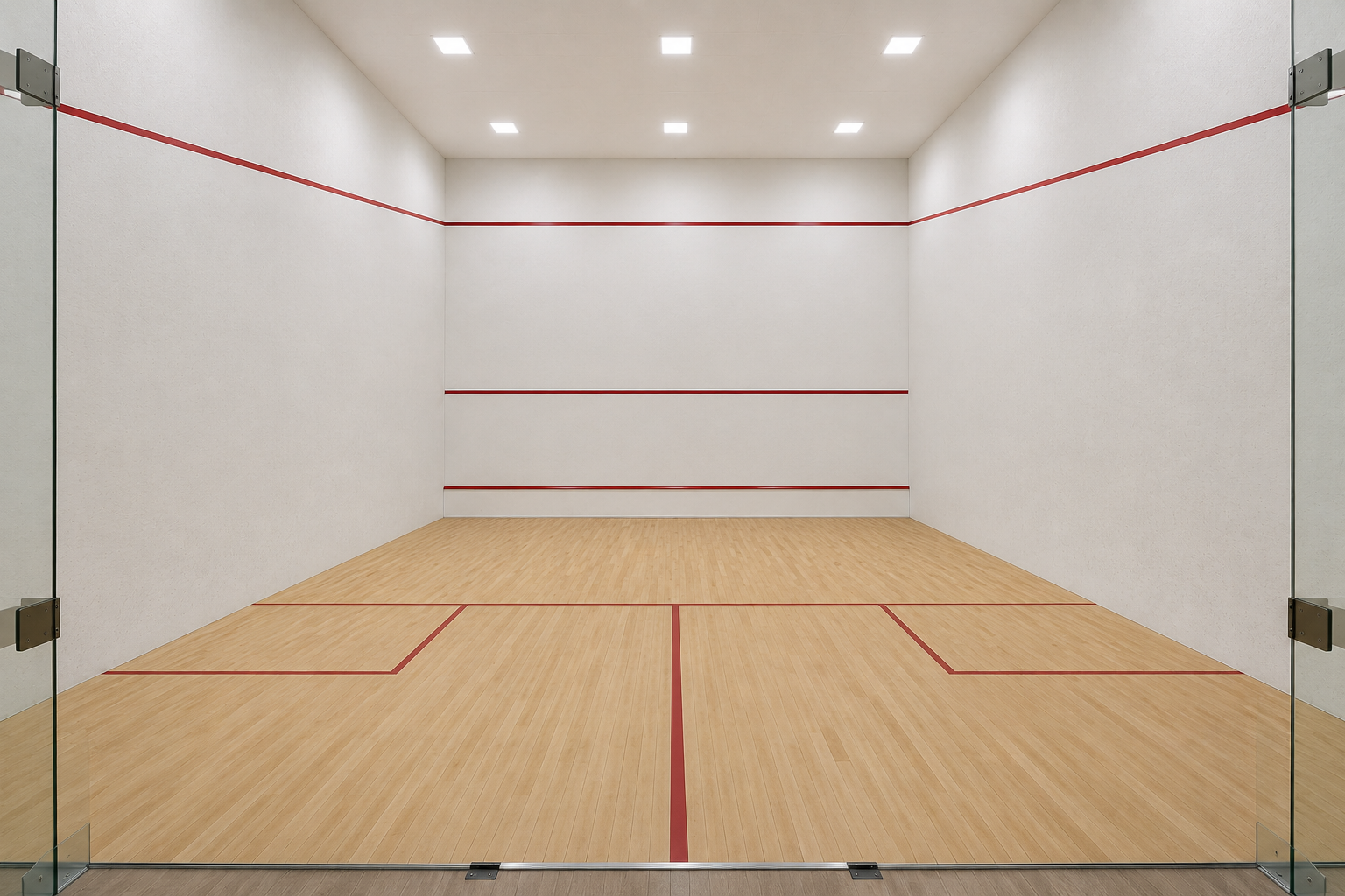 Hard Plaster Squash Court